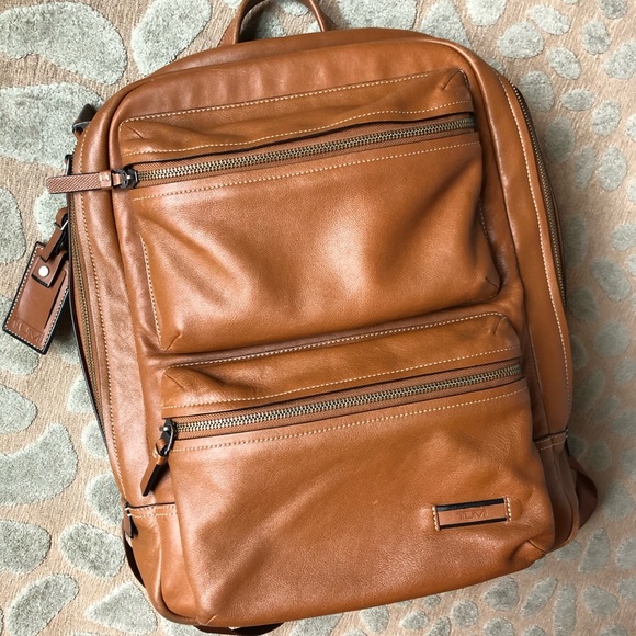 tumi harrison backpack leather